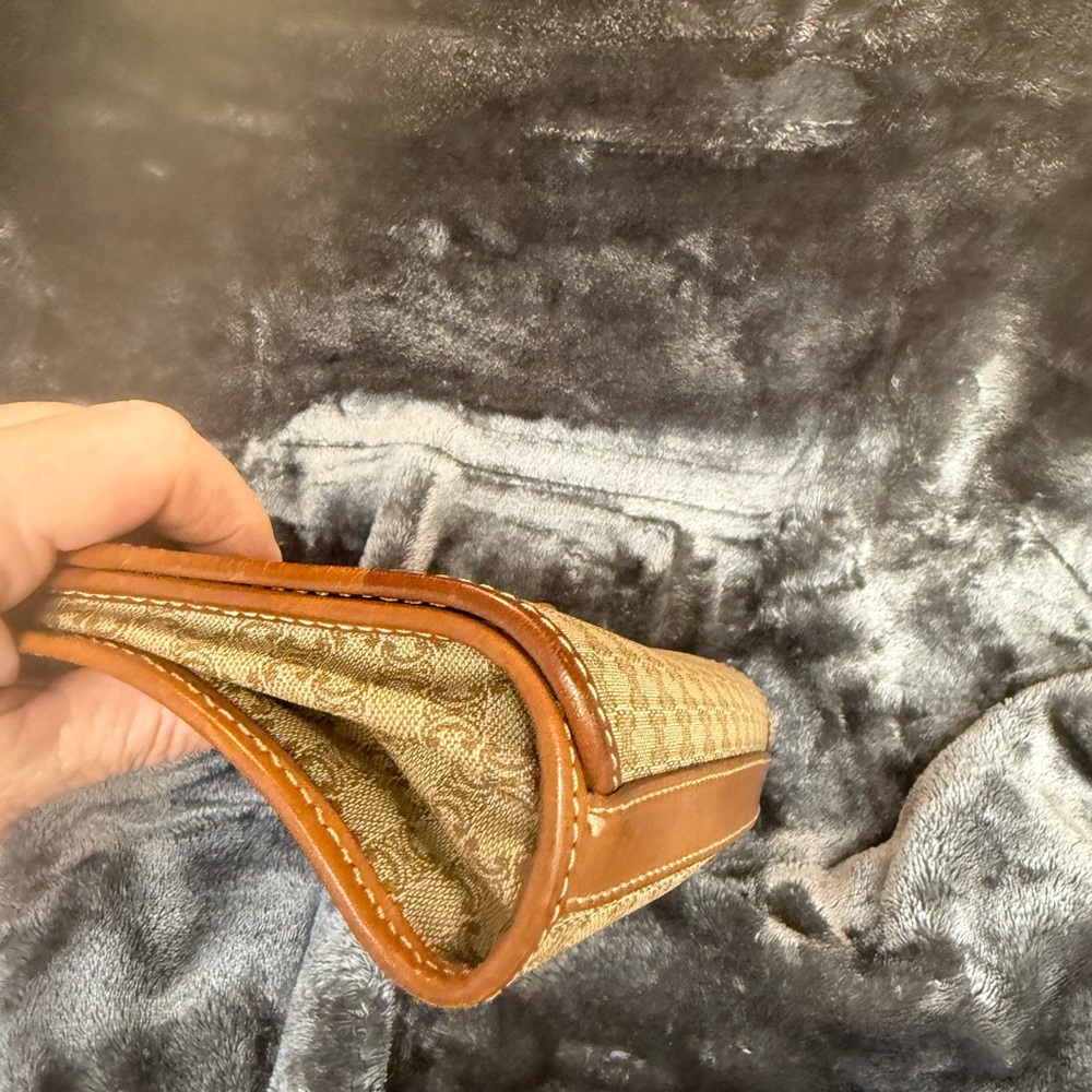 Celine Tan and Cream Logo Clutch - Picture 9 of 13